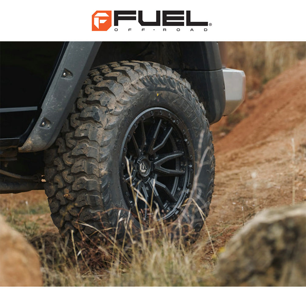 トヨタ ランドクルーザー用 フューエル レベル 18x9J ET 20 フロント、リア マットブラック ホイール４本セット (消費税、送料込み)