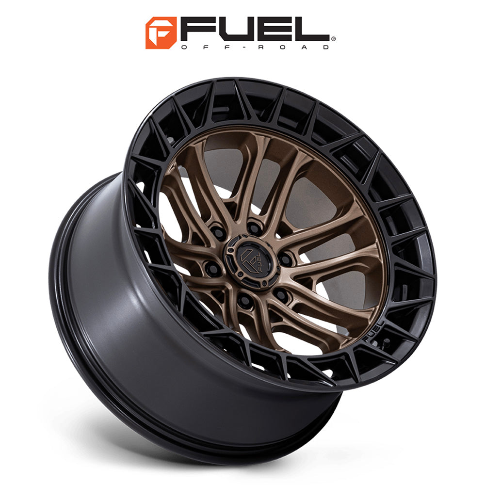 トヨタ ランドクルーザー用 フューエル セルシウス 20x9J ET 20 フロント、リア マットブロンズ/グロスブラックリップ ホイール４本セット　Fuel CELSIUS 20X9 6X5.5 106 +20 M-BRNZ BLK-LP (消費税、送料込み)