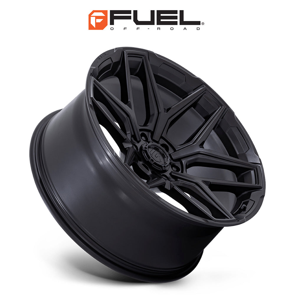 トヨタ ランドクルーザー用  フューエル フラックス 20x9J ET 20 フロント、リア ブラックアウト ホイール４本セット　Fuel FLUX 20X9 6X5.5 106 +20 BLK-OUT (消費税、送料込み)
