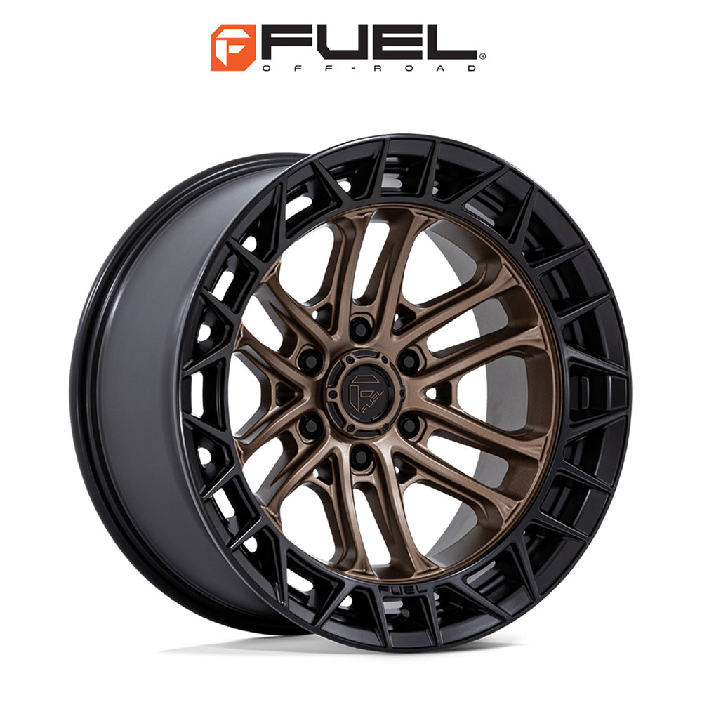 トヨタ ランドクルーザー用 フューエル セルシウス 20x9J ET 20 フロント、リア マットブロンズ/グロスブラックリップ ホイール４本セット　Fuel CELSIUS 20X9 6X5.5 106 +20 M-BRNZ BLK-LP (消費税、送料込み)