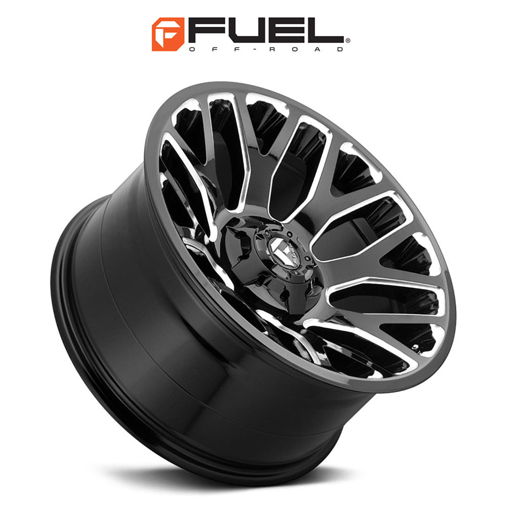 トヨタ ランドクルーザー用 フューエル ウォーリアー 20x9J ET 20 フロント、リア グロスブラックミルド ホイール４本セット　Fuel WARRIOR 20X9 6X135/5.5 106.1 NBL +20 (消費税、送料込み)