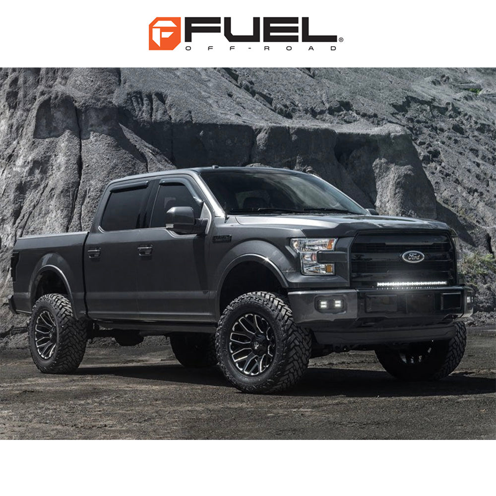 トヨタ ランドクルーザー用 フューエル ウォーリアー 20x9J ET 20 フロント、リア グロスブラックミルド ホイール４本セット　Fuel WARRIOR 20X9 6X135/5.5 106.1 NBL +20 (消費税、送料込み)