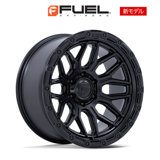 トヨタ ランドクルーザー用 フューエル サージ 20x9J ET 20 フロント、リア マットブラック グロスブラック リップ ホイール４本セット　Fuel SURGE 20X9 6X5.5 106 +20 M-BLK GB-LP (消費税、送料込み)