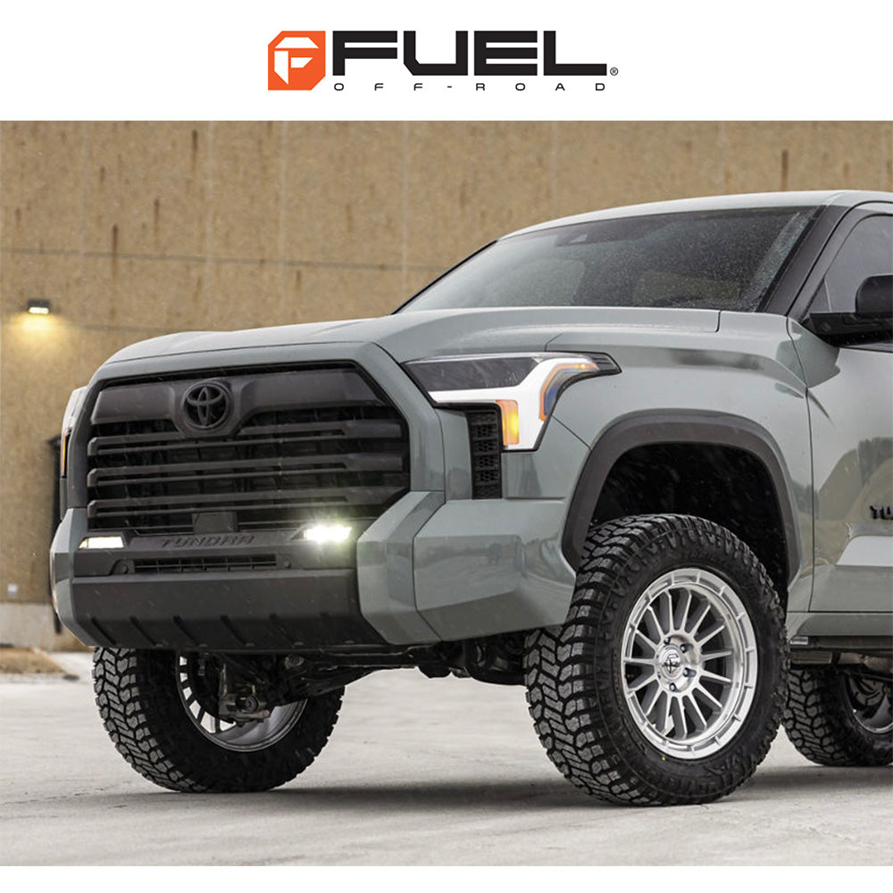 トヨタ ランドクルーザー用 フューエル アセンド 17x8.5J ET 25 フロント、リア グロスシルバーマシンドフェイス ホイール４本セット　Fuel ASCEND 17X8.5 6X5.5 106 +25 G-SLV-MCH-FC (消費税、送料込み)