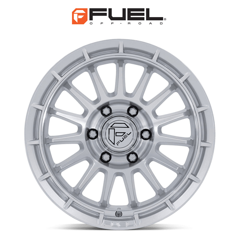 トヨタ ランドクルーザー用 フューエル アセンド 17x8.5J ET 25 フロント、リア グロスシルバーマシンドフェイス ホイール４本セット　Fuel ASCEND 17X8.5 6X5.5 106 +25 G-SLV-MCH-FC (消費税、送料込み)