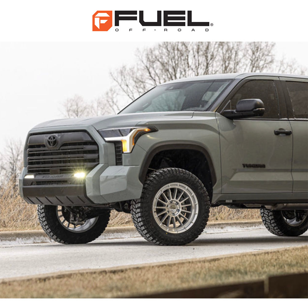 トヨタ ランドクルーザー用 フューエル アセンド 17x8.5J ET 25 フロント、リア グロスシルバーマシンドフェイス ホイール４本セット　Fuel ASCEND 17X8.5 6X5.5 106 +25 G-SLV-MCH-FC (消費税、送料込み)