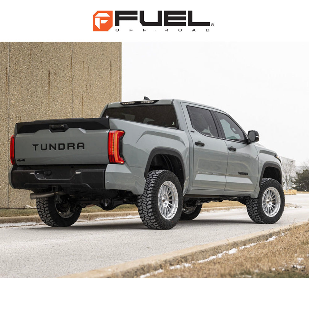 トヨタ ランドクルーザー用 フューエル アセンド 17x8.5J ET 25 フロント、リア グロスシルバーマシンドフェイス ホイール４本セット　Fuel ASCEND 17X8.5 6X5.5 106 +25 G-SLV-MCH-FC (消費税、送料込み)