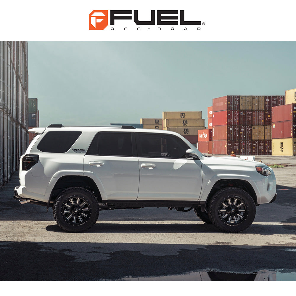 トヨタ ランドクルーザー用 フューエル ハードライン 20x9J ET 19 フロント、リア グロスブラックミルド ホイール４本セット　Fuel HARDLINE 20X9 6X135/5.5 NBL 106.1 19 (消費税、送料込み)