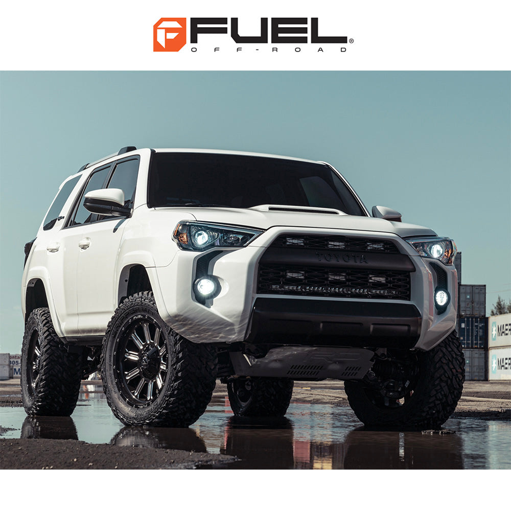 トヨタ ランドクルーザー用 フューエル ハードライン 20x9J ET 19 フロント、リア グロスブラックミルド ホイール４本セット　Fuel HARDLINE 20X9 6X135/5.5 NBL 106.1 19 (消費税、送料込み)
