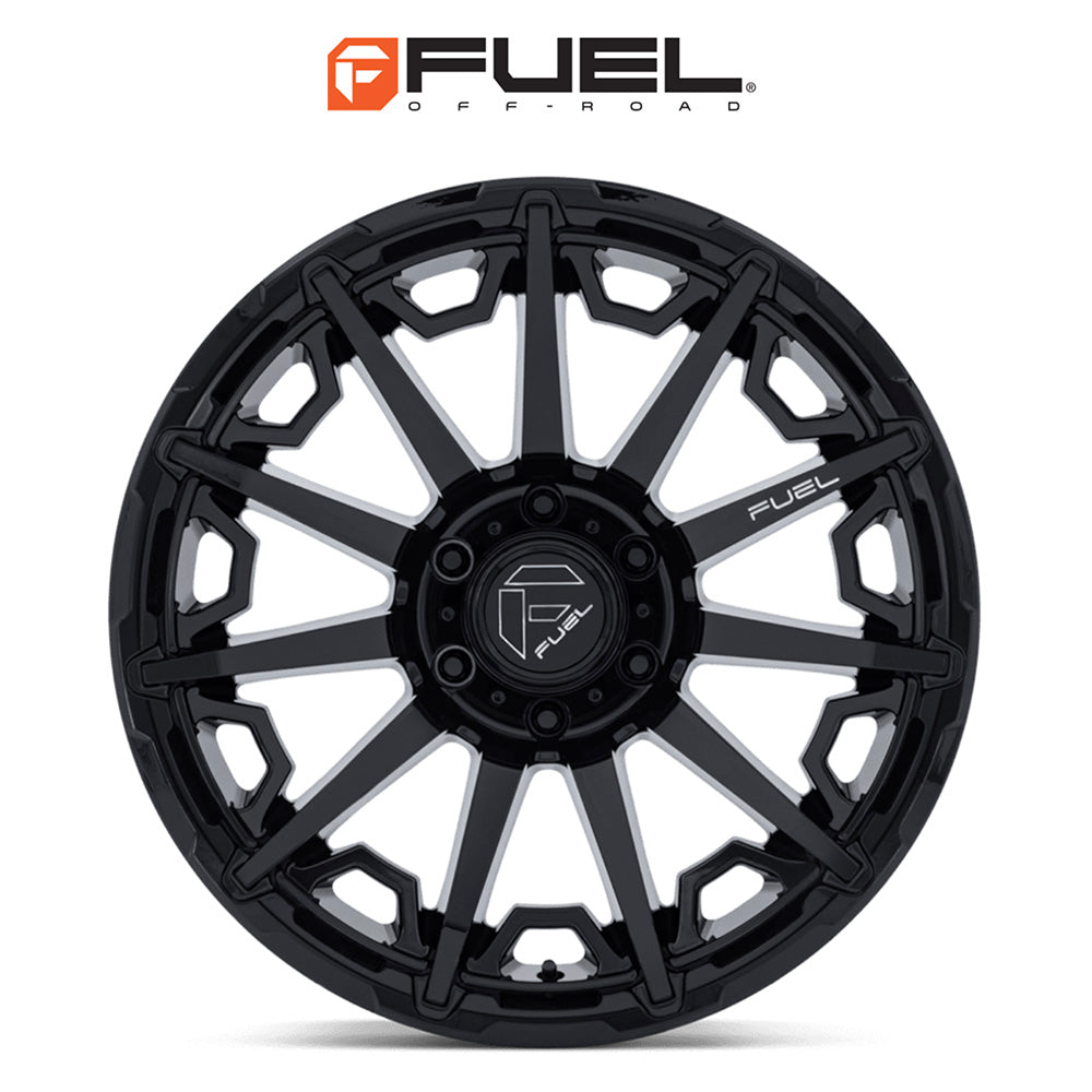 トヨタ ランドクルーザー用 フューエル グリップ 20x9J ET 20 フロント、リア グロスブラック ホイール４本セット　Fuel GRIP 20X9 6X5.5 106 +20 G-BLK (消費税、送料込み)