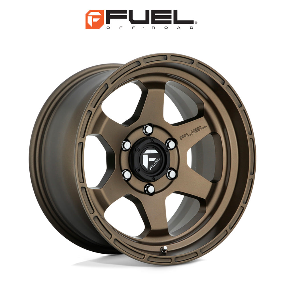 トヨタ ランドクルーザー用 フューエル ショック 17x9J ET 20 フロント、リア マットブロンズ ホイール４本セット　Fuel SHOK 17X9 6X5.5 106.1 ZD +20 (消費税、送料込み)