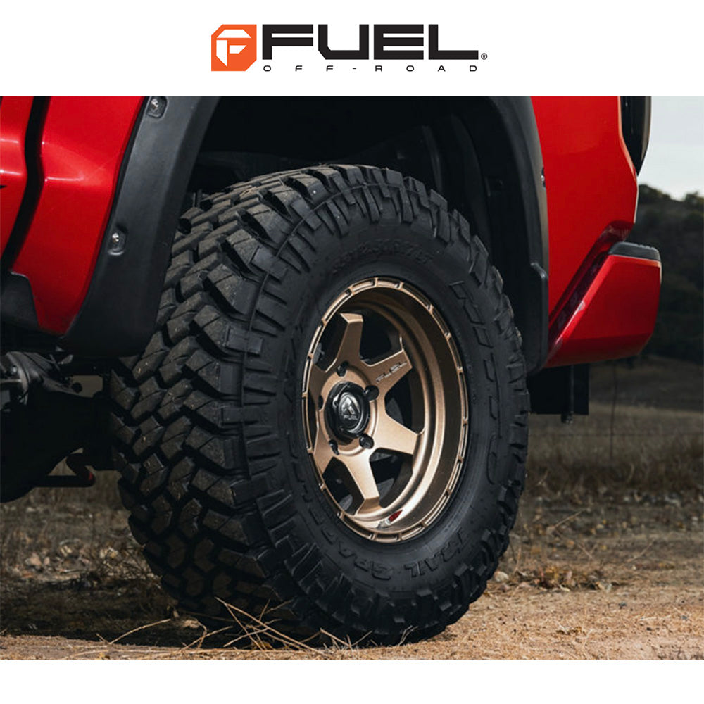 トヨタ ランドクルーザー用 フューエル ショック 17x9J ET 20 フロント、リア マットブロンズ ホイール４本セット　Fuel SHOK 17X9 6X5.5 106.1 ZD +20 (消費税、送料込み)
