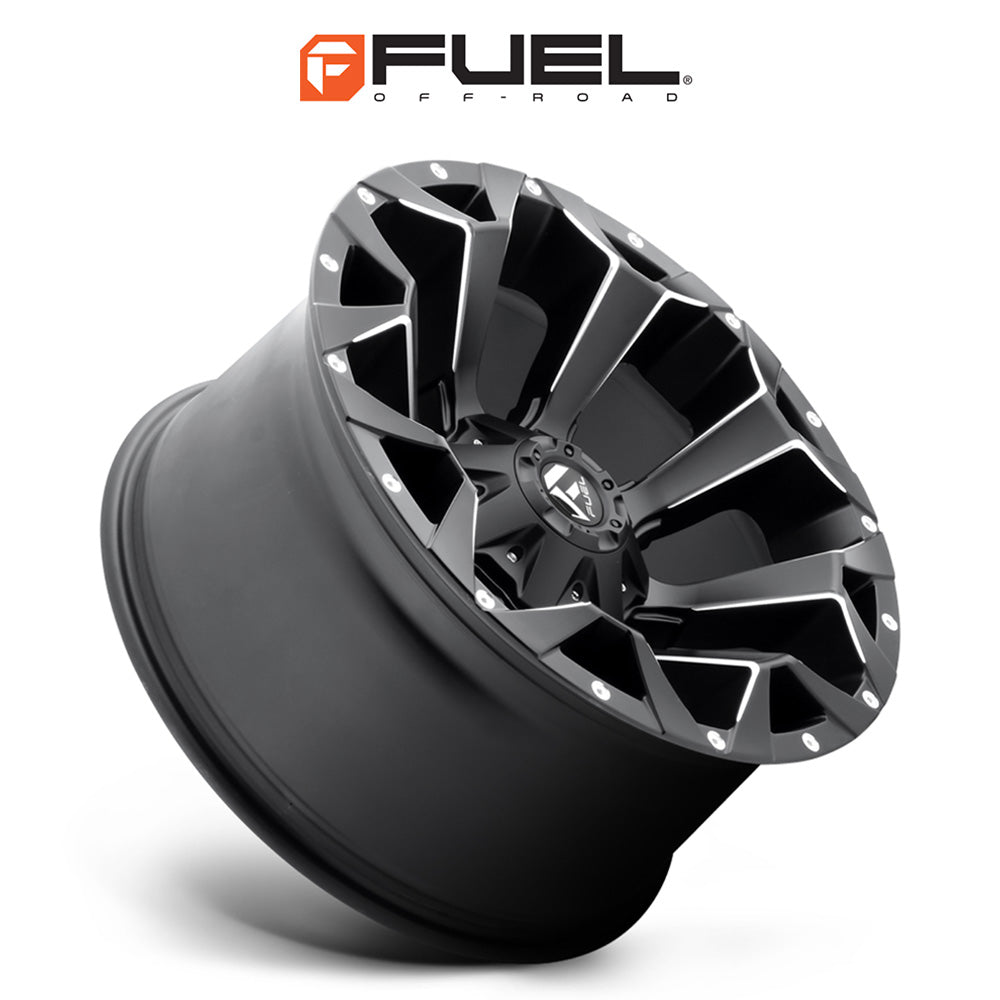 トヨタ ランドクルーザー用 フューエル アサルト 17x8.5J ET 14 フロント、リア マットブラック ミルド ホイール４本セット　Fuel ASSAULT 17X8.5 6X135/5.5 106.1 NBD +14 (消費税、送料込み)