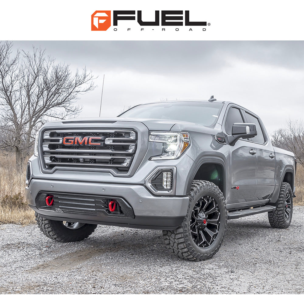 トヨタ ランドクルーザー用 フューエル アサルト 20x9J ET 19 フロント、リア グロスブラック ミルド ホイール４本セット　Fuel ASSAULT 20X9 6X135/5.5 106.1 NBL +19 (消費税、送料込み)