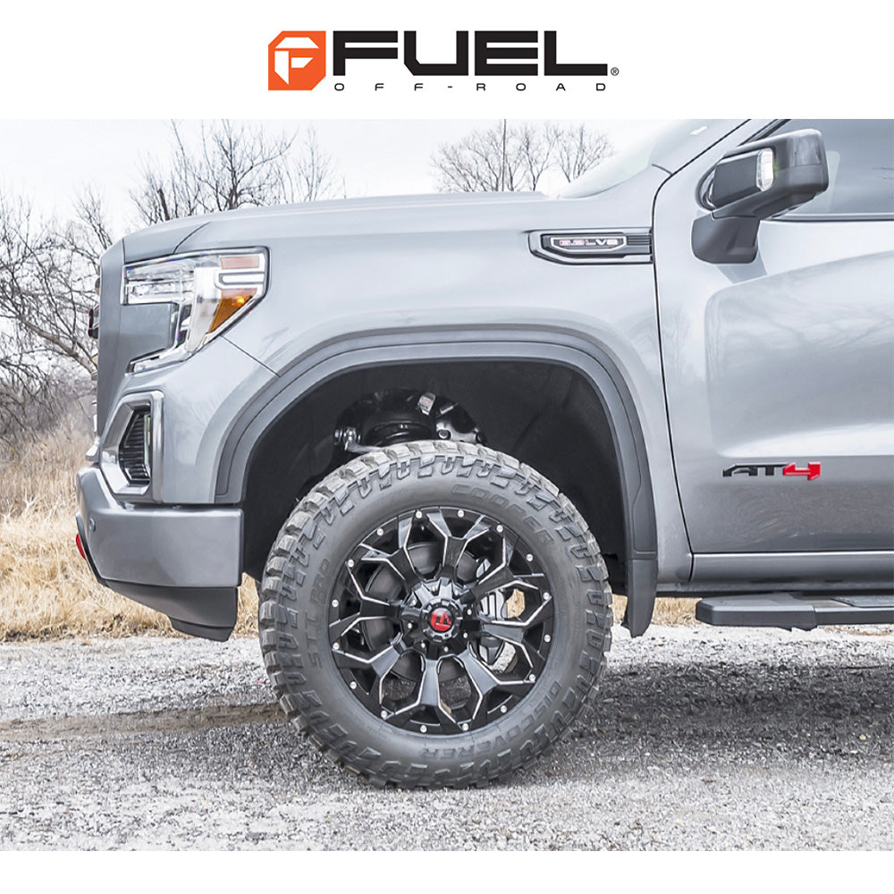 トヨタ ランドクルーザー用 フューエル アサルト 20x9J ET 19 フロント、リア グロスブラック ミルド ホイール４本セット　Fuel ASSAULT 20X9 6X135/5.5 106.1 NBL +19 (消費税、送料込み)