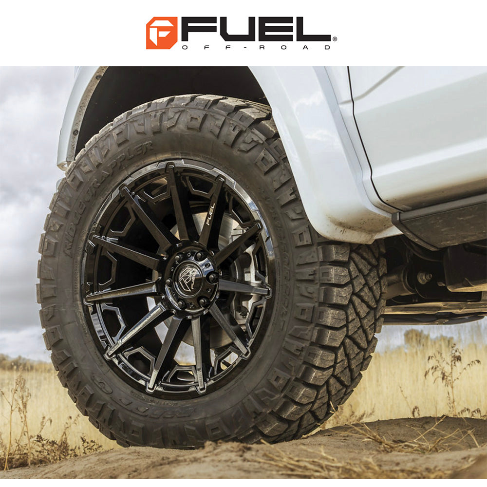 トヨタ ランドクルーザー用 フューエル グリップ 20x9J ET 20 フロント、リア ブラックアウト ホイール４本セット　Fuel GRIP 20X9 6X5.5 106 +20 BLK-OUT (消費税、送料込み)