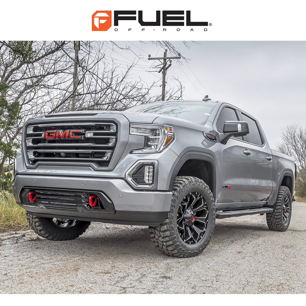 トヨタ ランドクルーザー用 フューエル アサルト 20x9J ET 19 フロント、リア グロスブラック ミルド ホイール４本セット　Fuel ASSAULT 20X9 6X135/5.5 106.1 NBL +19 (消費税、送料込み)