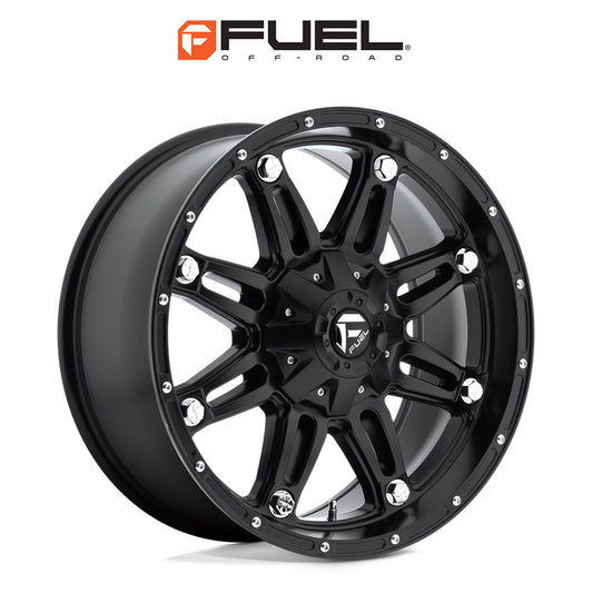 トヨタ ランドクルーザー用 フューエル ホステージ 20x9J ET 20 フロント、リア マットブラック ホイール４本セット　Fuel HOSTAGE 20X9 6X135/5.5 106.1 BD +20 (消費税、送料込み)