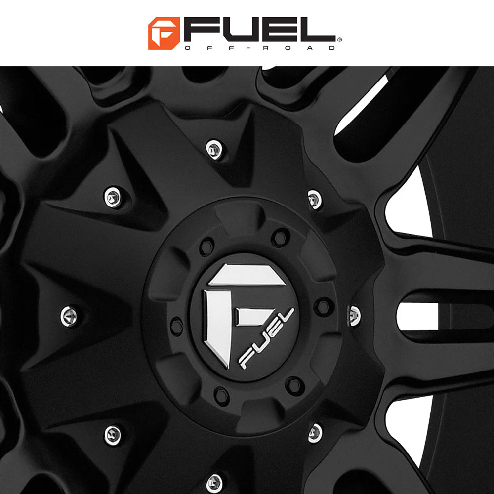 トヨタ ランドクルーザー用 フューエル ホステージ 20x9J ET 20 フロント、リア マットブラック ホイール４本セット　Fuel HOSTAGE 20X9 6X135/5.5 106.1 BD +20 (消費税、送料込み)
