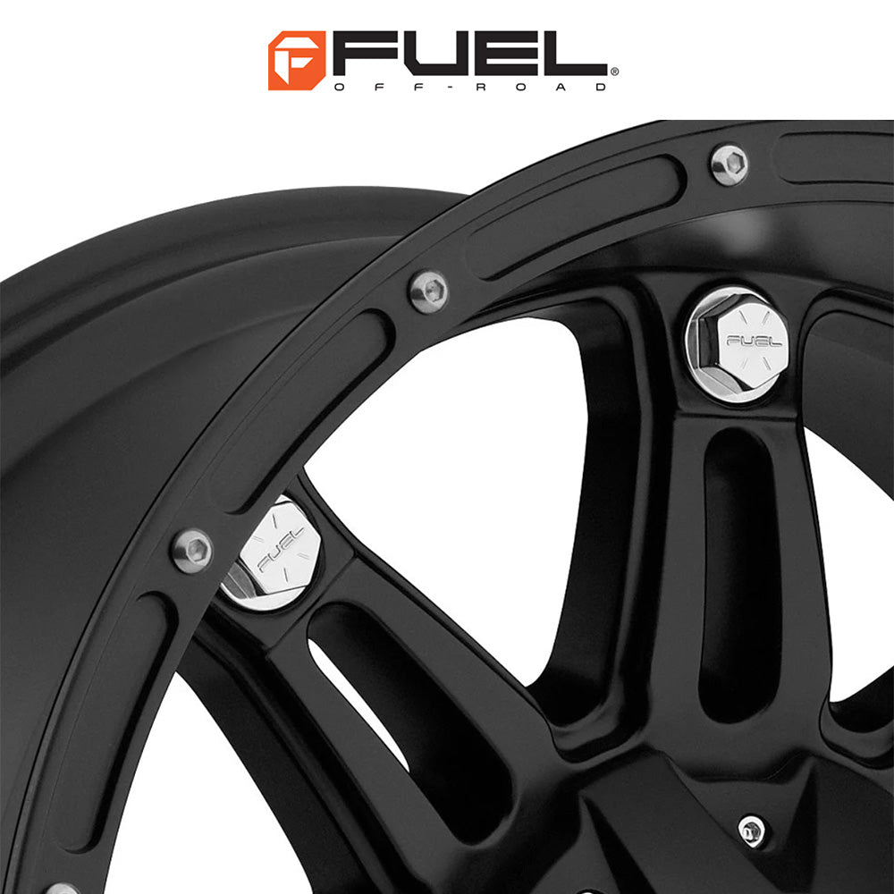 トヨタ ランドクルーザー用 フューエル ホステージ 20x9J ET 20 フロント、リア マットブラック ホイール４本セット　Fuel HOSTAGE 20X9 6X135/5.5 106.1 BD +20 (消費税、送料込み)