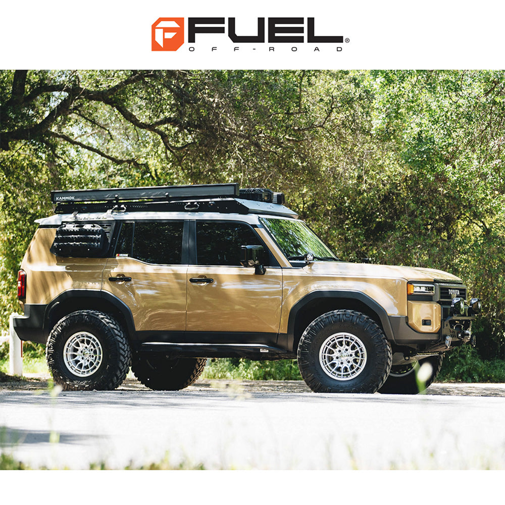 トヨタ ランドクルーザー用 フューエル レボルト 20x9J ET 20 フロント、リア ハイパーシルバー (マシニング加工済みフェイス) ホイール４本セット　Fuel REVOLT 20X9 6X5.5 106 +20 H-SLV MCH-FC (消費税、送料込み)
