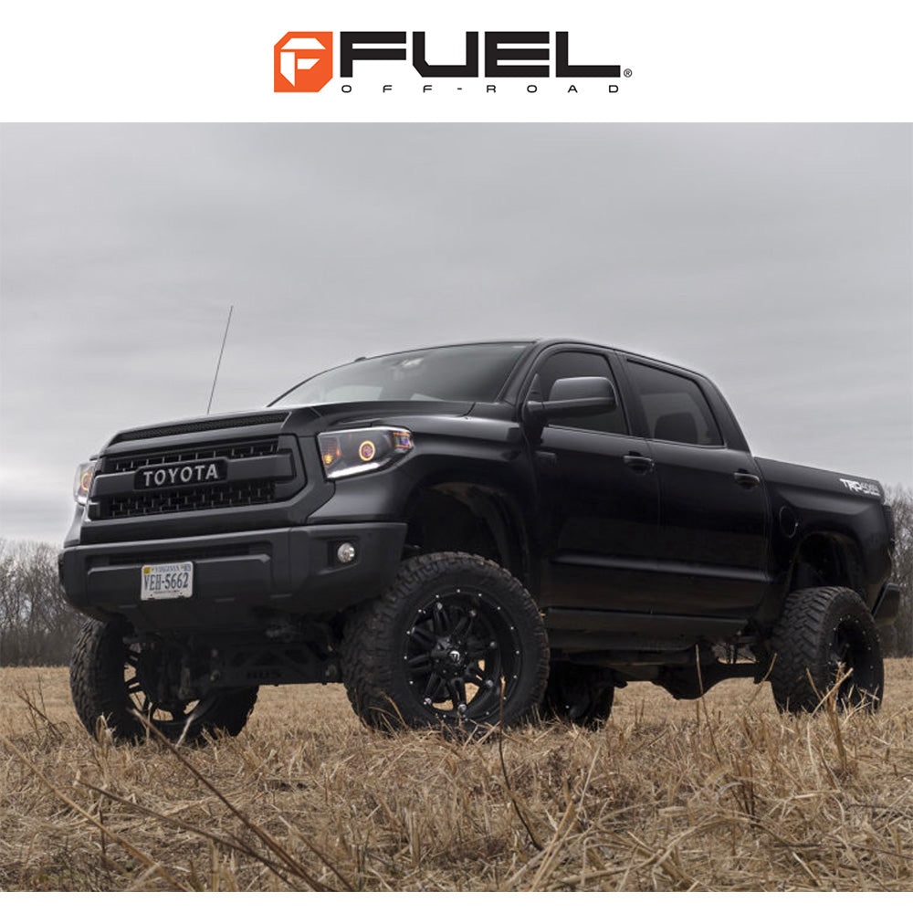 トヨタ ランドクルーザー用 フューエル ホステージ 20x9J ET 20 フロント、リア グロスブラック ホイール４本セット　Fuel HOSTAGE 20X9 6X135/5.5 106.1 BL +20 (消費税、送料込み)