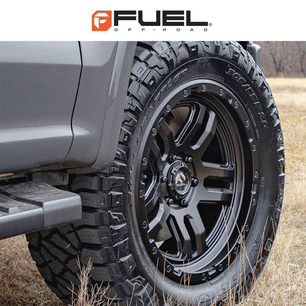 トヨタ ランドクルーザー用 フューエル アモ 18x9J ET 20 フロント、リア マットブラック ホイール４本セット　Fuel AMMO 18X9 6X139.7 BD 5.8 106.1 +20 (消費税、送料込み)