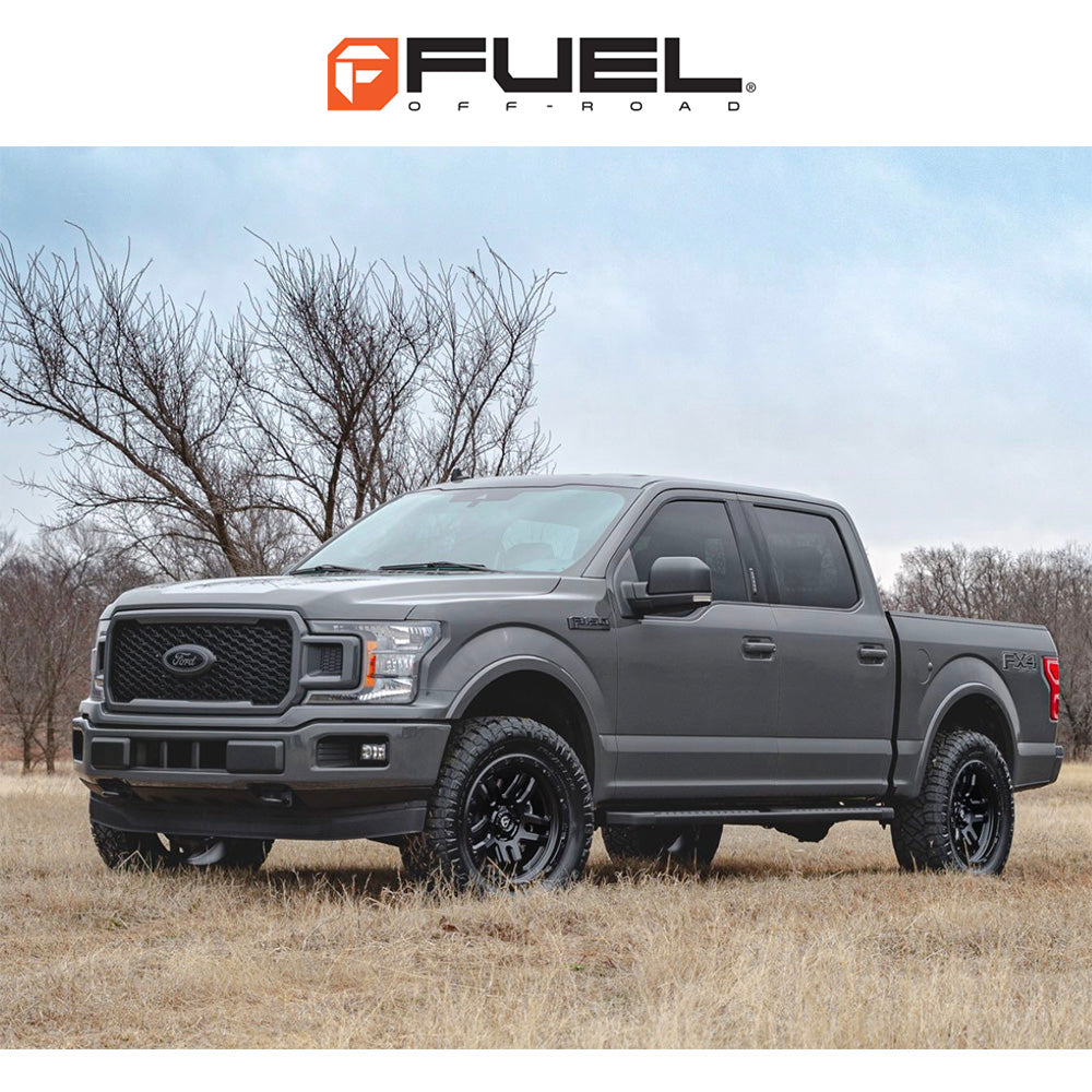 トヨタ ランドクルーザー用 フューエル アモ 18x9J ET 20 フロント、リア マットブラック ホイール４本セット　Fuel AMMO 18X9 6X139.7 BD 5.8 106.1 +20 (消費税、送料込み)
