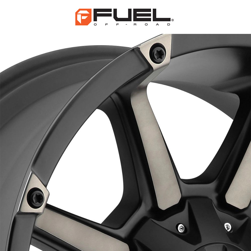 トヨタ ランドクルーザー用 フューエル カプラー 20x9J ET 20 フロント、リア マットブラック ダブルダークティント ホイール４本セット　Fuel COUPLER 20X9 6X135/5.5 106.1 MBT +20 (消費税、送料込み)