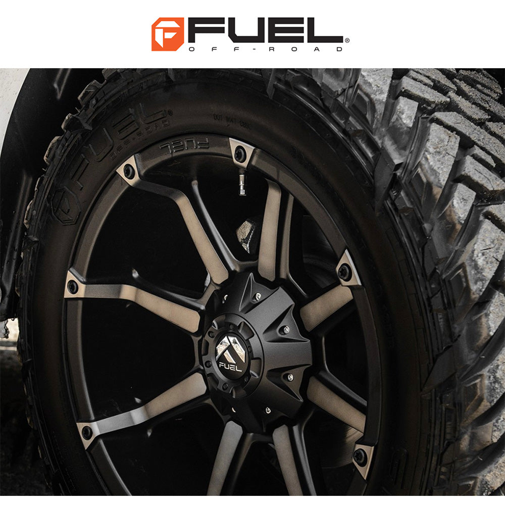 トヨタ ランドクルーザー用 フューエル カプラー 20x9J ET 20 フロント、リア マットブラック ダブルダークティント ホイール４本セット　Fuel COUPLER 20X9 6X135/5.5 106.1 MBT +20 (消費税、送料込み)