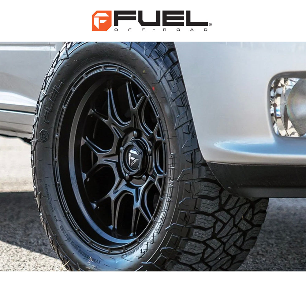トヨタ ランドクルーザー用 フューエル テック 20x9J ET 20 フロント、リア マットブラック ホイール４本セット　Fuel TECH 20X9 6X5.5 106.1 BD +20 (消費税、送料込み)