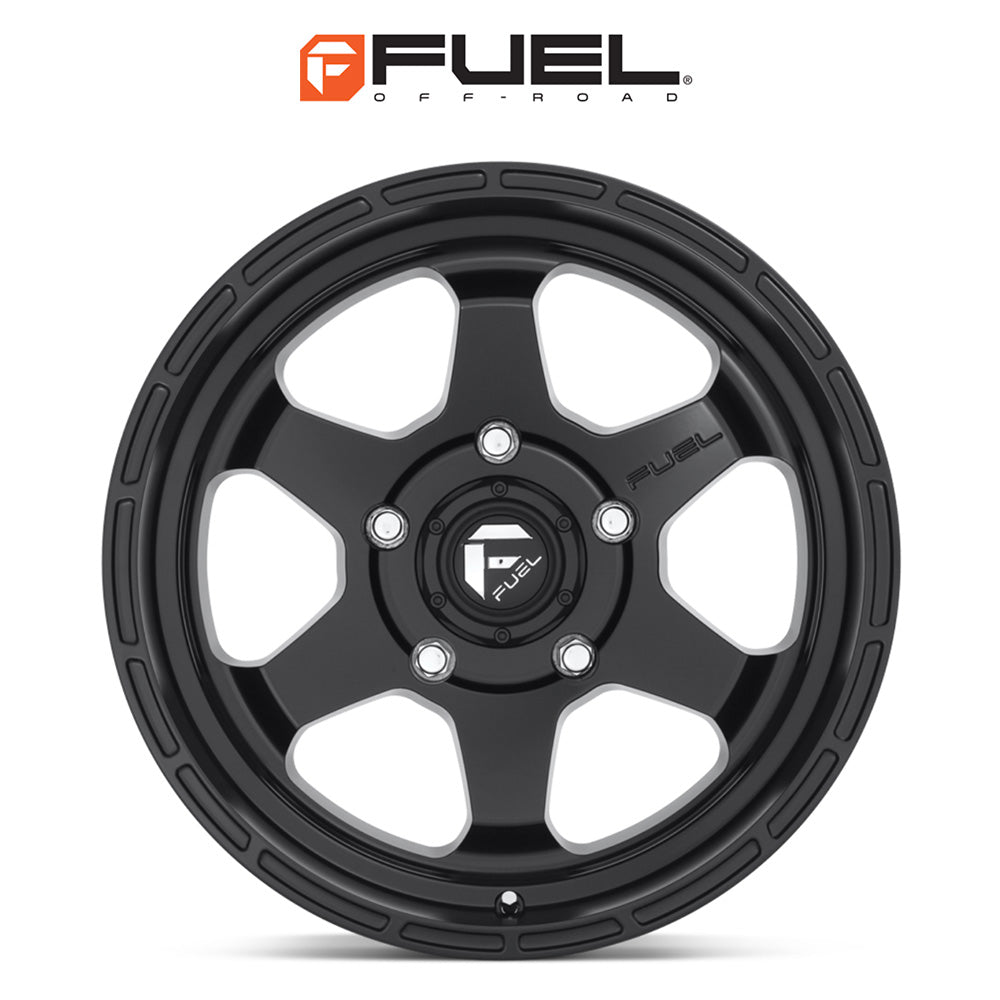 トヨタ ランドクルーザー用 フューエル ショック 18x9J ET 20 フロント、リア マットブラック ホイール４本セット　Fuel SHOK 18X9 6X5.5 106.1 BD +20 (消費税、送料込み)