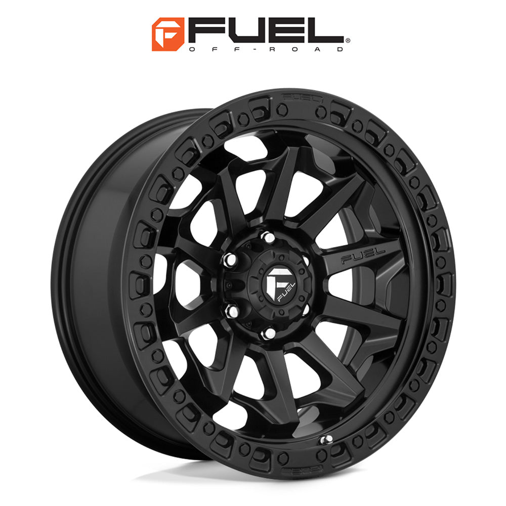 トヨタ ランドクルーザー用 フューエル カバート 18x9J ET 20 フロント、リア マットブラック ホイール４本セット　Fuel COVERT 18X9 6X5.5 106 BD +20 (消費税、送料込み)