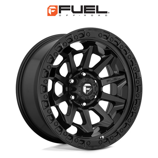 トヨタ ランドクルーザー用 フューエル カバート 20x9J ET 20 フロント、リア マットブラック ホイール４本セット　Fuel COVERT 20X9 6X5.5 106 BD +20 (消費税、送料込み)