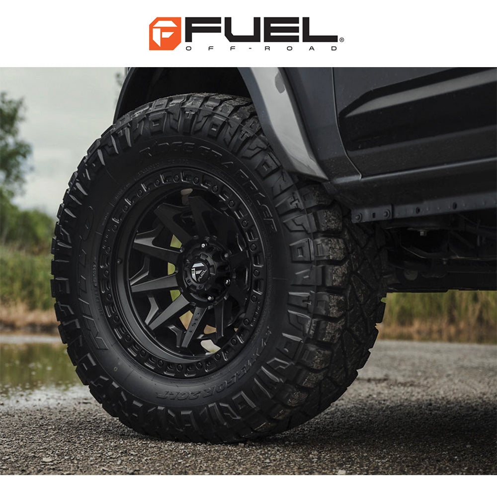トヨタ ランドクルーザー用 フューエル カバート 18x9J ET 20 フロント、リア マットブラック ホイール４本セット　Fuel COVERT 18X9 6X5.5 106 BD +20 (消費税、送料込み)