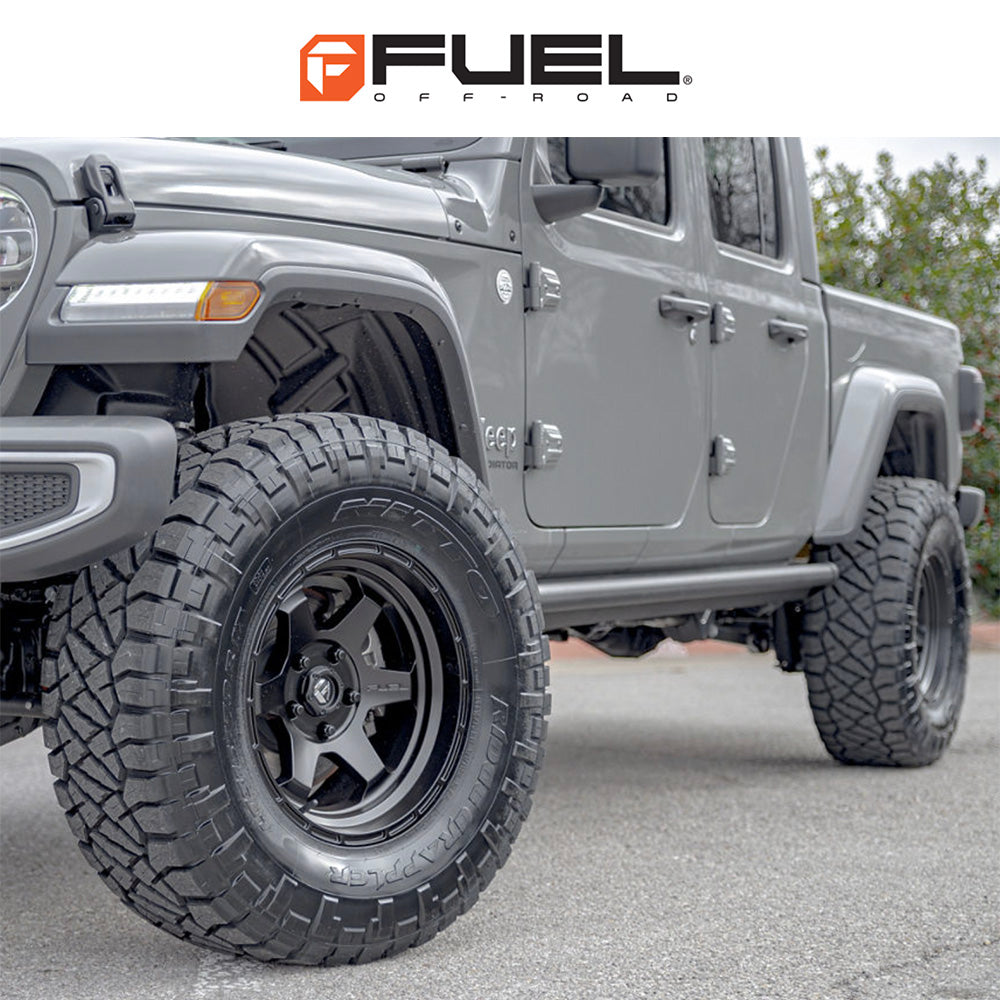 トヨタ ランドクルーザー用 フューエル ショック 18x9J ET 20 フロント、リア マットブラック ホイール４本セット　Fuel SHOK 18X9 6X5.5 106.1 BD +20 (消費税、送料込み)