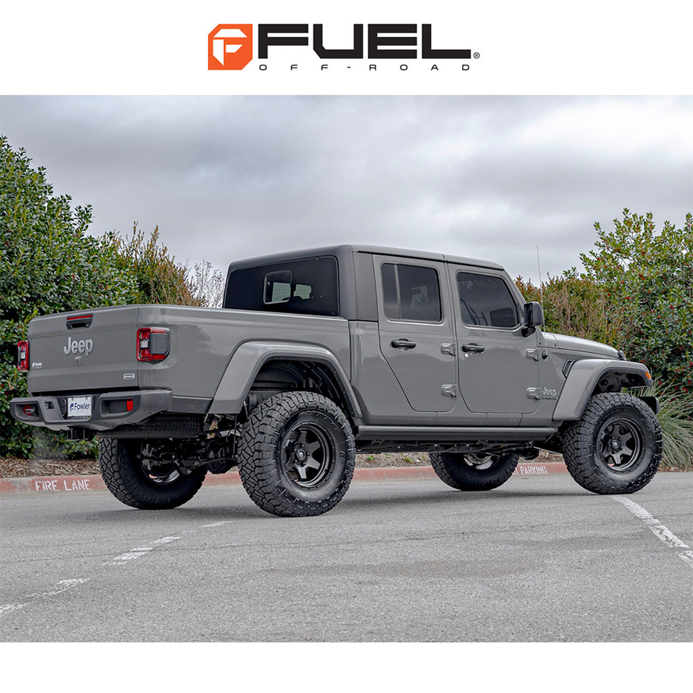 トヨタ ランドクルーザー用 フューエル ショック 18x9J ET 20 フロント、リア マットブラック ホイール４本セット　Fuel SHOK 18X9 6X5.5 106.1 BD +20 (消費税、送料込み)