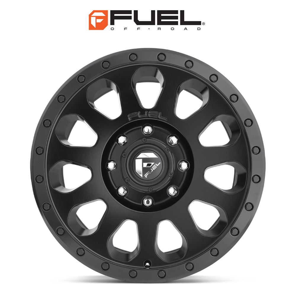 トヨタ ランドクルーザー用 フューエル ベクター 18x9J ET 19 フロント、リア マットブラック ホイール４本セット　Fuel VECTOR 18X9 6X5.5 106.1 BD +19 (消費税、送料込み)
