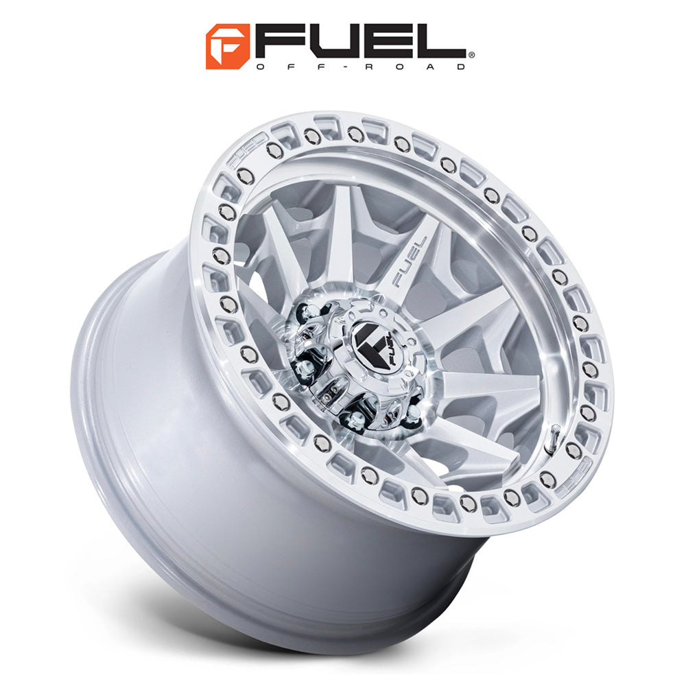 トヨタ ランドクルーザー用 フューエル カバート 18x9J ET 20 フロント、リア シルバーマシンドフェイス ホイール４本セット　Fuel COVERT 18X9 6X5.5 106 +20 SLV-MACH-FC (消費税、送料込み)