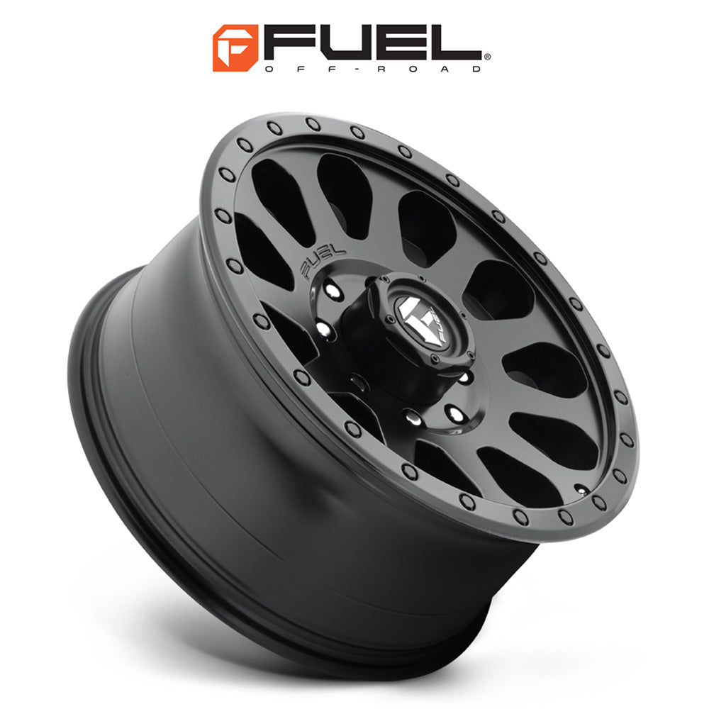 トヨタ ランドクルーザー用 フューエル ベクター 18x9J ET 19 フロント、リア マットブラック ホイール４本セット　Fuel VECTOR 18X9 6X5.5 106.1 BD +19 (消費税、送料込み)