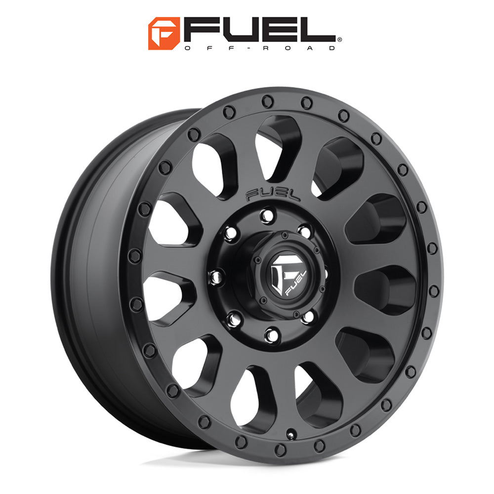 トヨタ ランドクルーザー用 フューエル ベクター 18x9J ET 19 フロント、リア マットブラック ホイール４本セット　Fuel VECTOR 18X9 6X5.5 106.1 BD +19 (消費税、送料込み)