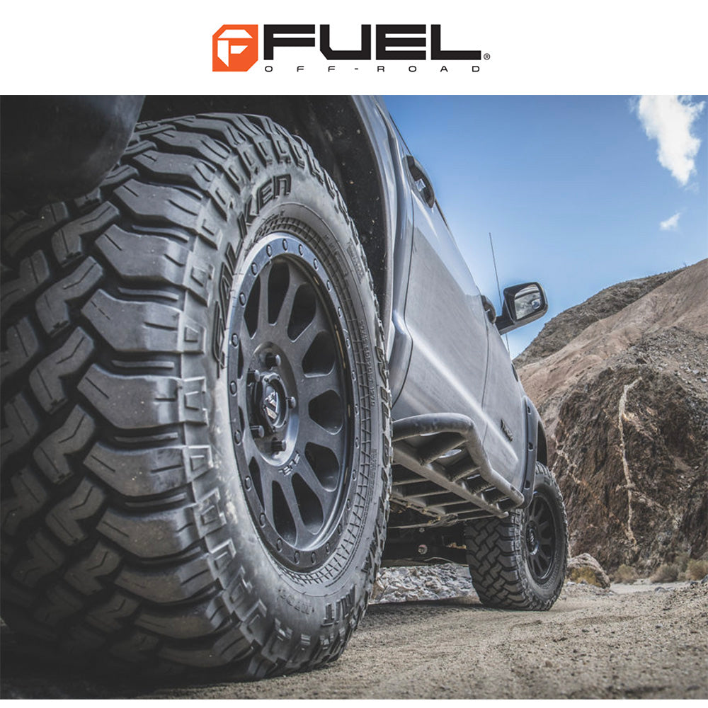 トヨタ ランドクルーザー用 フューエル ベクター 18x9J ET 19 フロント、リア マットブラック ホイール４本セット　Fuel VECTOR 18X9 6X5.5 106.1 BD +19 (消費税、送料込み)
