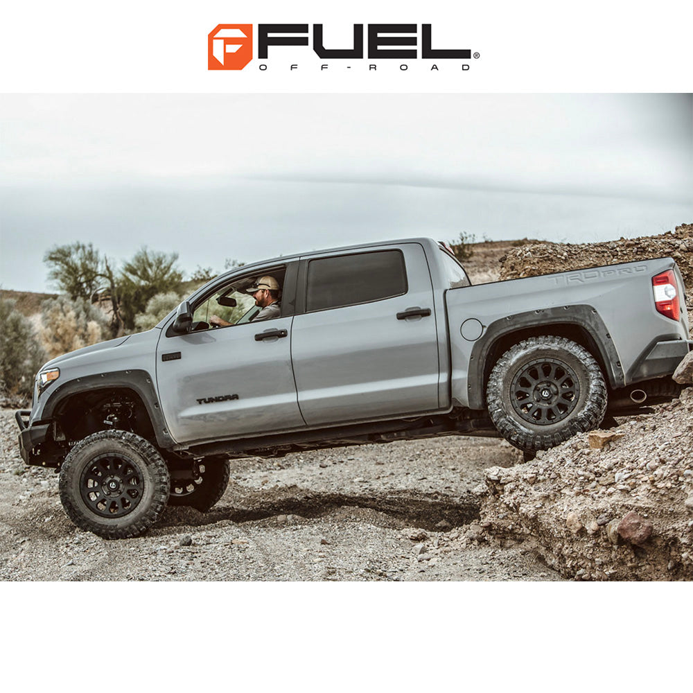 トヨタ ランドクルーザー用 フューエル ベクター 18x9J ET 19 フロント、リア マットブラック ホイール４本セット　Fuel VECTOR 18X9 6X5.5 106.1 BD +19 (消費税、送料込み)
