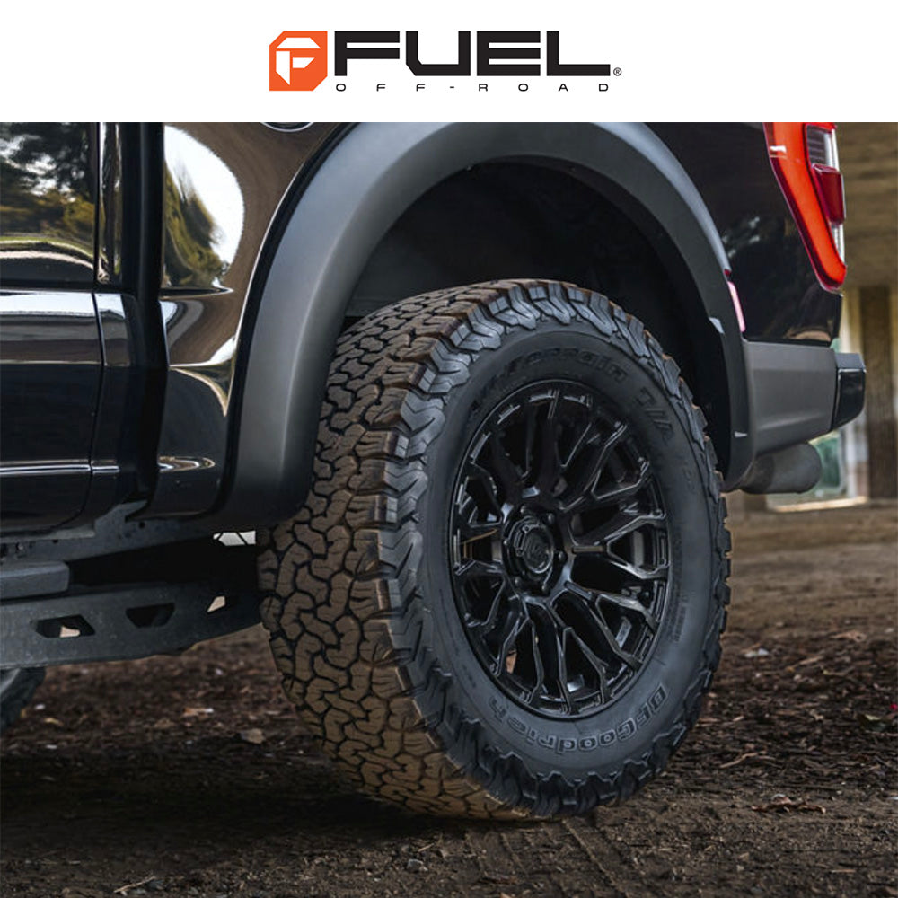 トヨタ ランドクルーザー用 フューエル チゼル 20x9J ET 19 フロント、リア ブラックアウト ホイール４本セット　Fuel CHISEL 20X9 6X5.5 106 +20 BLK-OUT (消費税、送料込み)