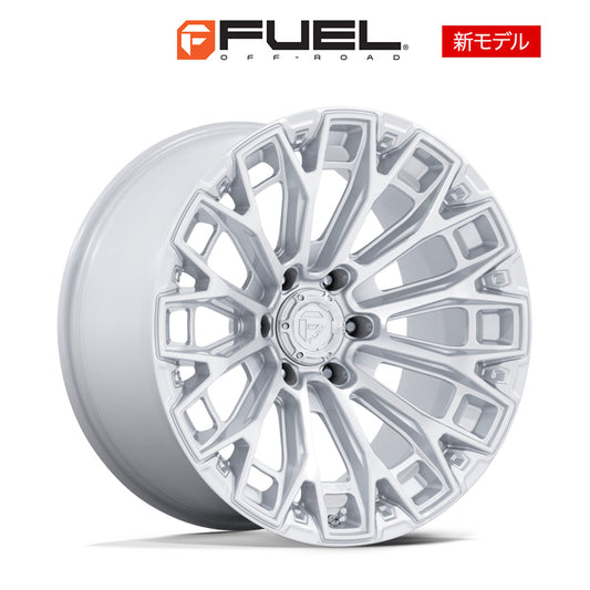 トヨタ ランドクルーザー用  フューエル トラックス 20x9J ET 20 フロント、リア グロスシルバー(マシニング加工済みフェイス) ホイール４本セット　Fuel TRAX 20X9 6X5.5 106 +20 G-SLV MACH-FC (消費税、送料込み)