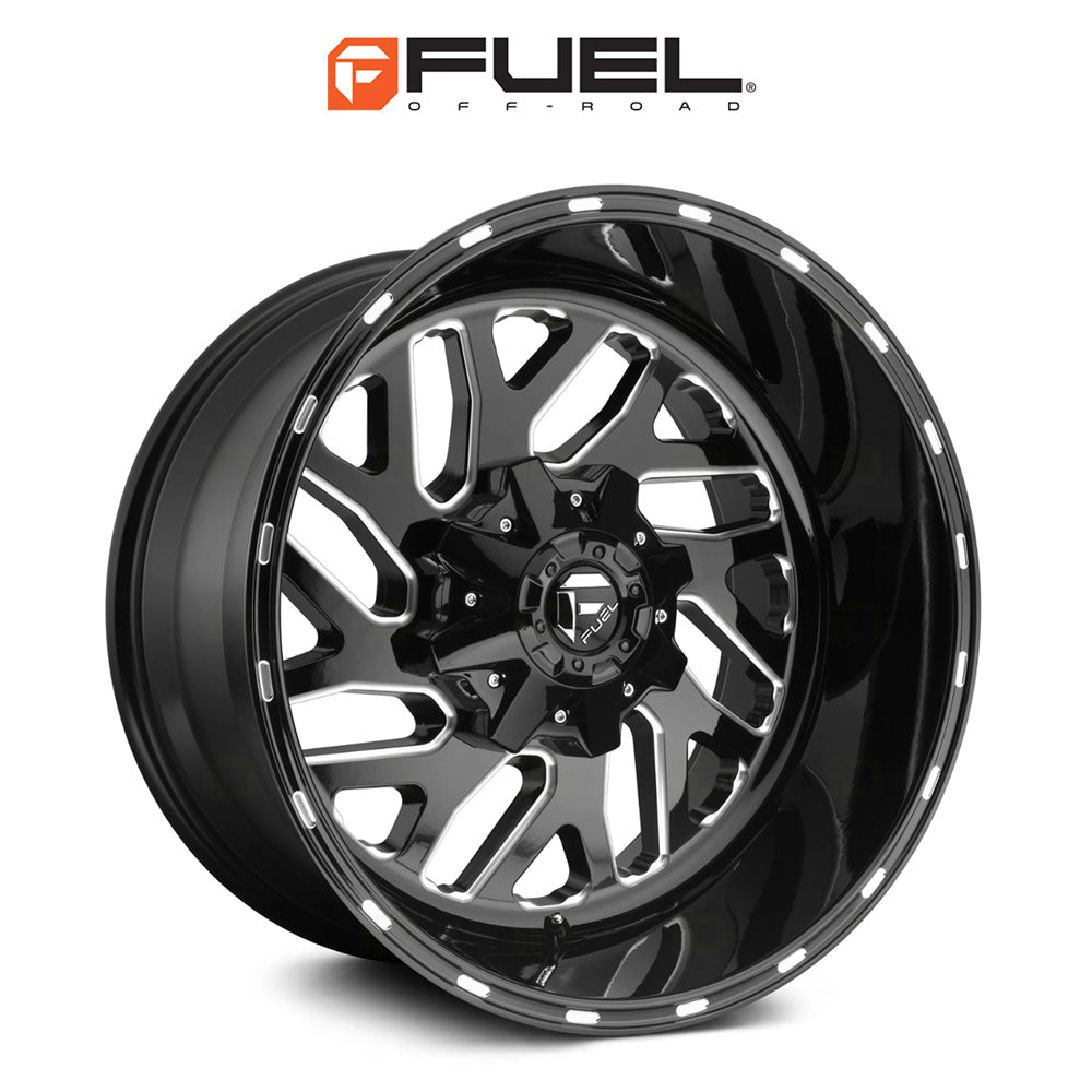 トヨタ ランドクルーザー用 フューエル トリトン 20x9J ET 20 フロント、リア グロスブラックミルド ホイール４本セット　Fuel TRITON 20X9 6X135/5.5 106.1 NBL +20 (消費税、送料込み)