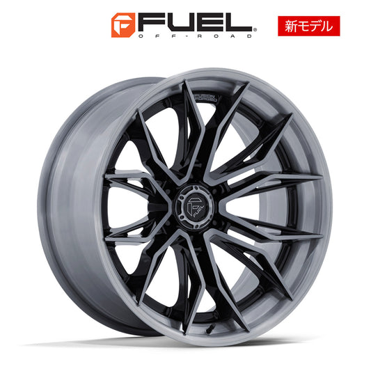 トヨタ ランドクルーザー用 フューエル ミューティニー 20x9J ET 20 フロント、リア グロスブラック ブラッシュド ダークティント フュージョンフォージドホイール４本セット　Fuel MUTINY 20X9 6X5.5 106 +20 G-BLK BRDT (消費税、送料込み)