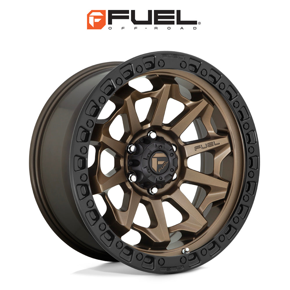 トヨタ ランドクルーザー用 フューエル カバート 18x9J ET 20 フロント、リア マットブロンズブラックビーズリング ホイール４本セット　Fuel COVERT 18X9 6X5.5 106 ZDB +20 (消費税、送料込み)