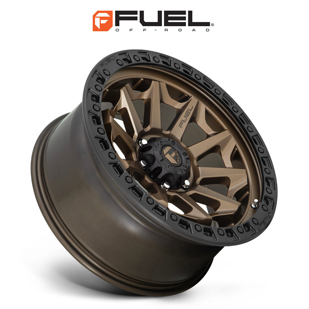 トヨタ ランドクルーザー用 フューエル カバート 18x9J ET 20 フロント、リア マットブロンズブラックビーズリング ホイール４本セット　Fuel COVERT 18X9 6X5.5 106 ZDB +20 (消費税、送料込み)