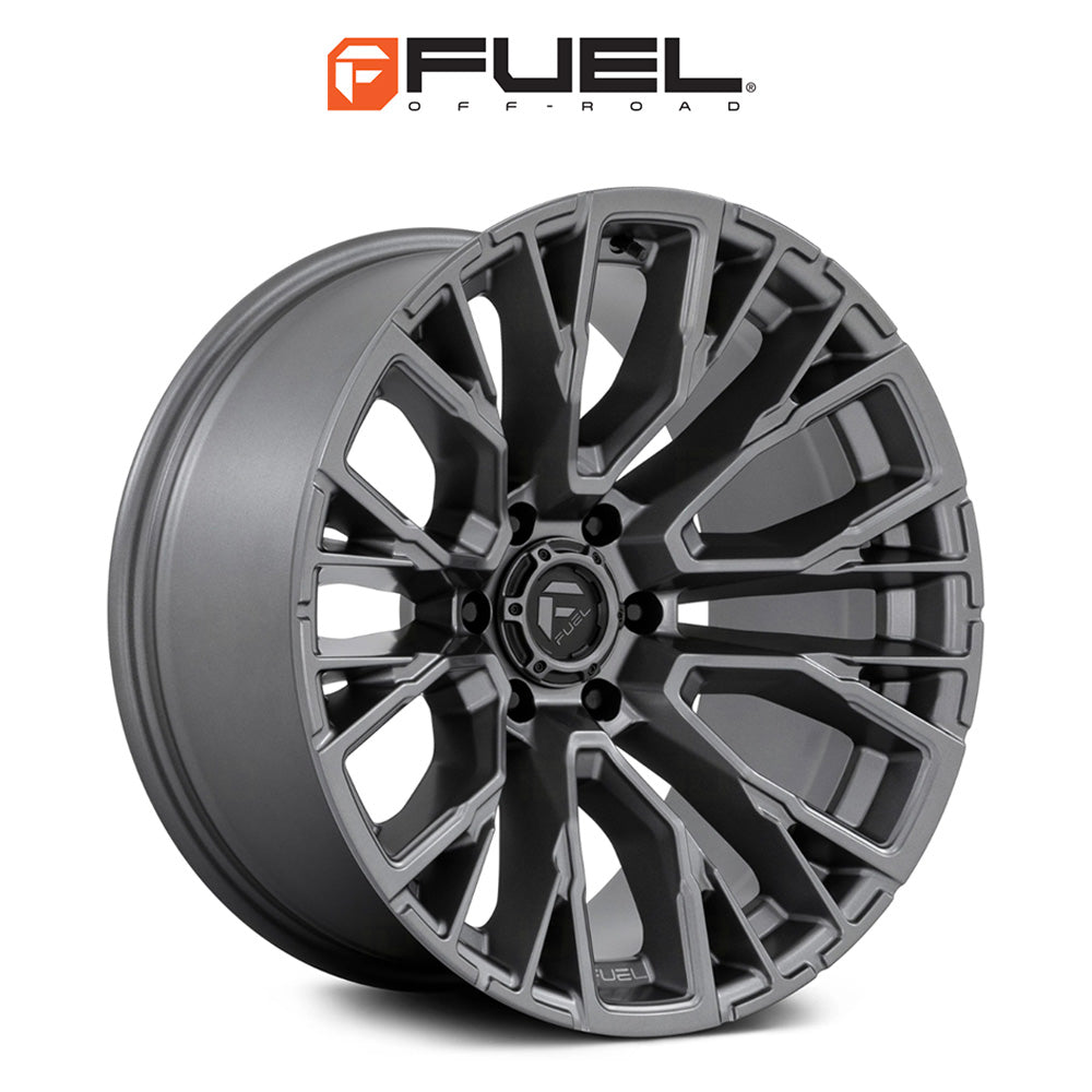 トヨタ ランドクルーザー用 フューエル リーバー 20x9J ET 20 フロント、リア マットガンメタル ホイール４本セット　Fuel REBAR 20X9 6X5.5 106 GD +20 (消費税、送料込み)
